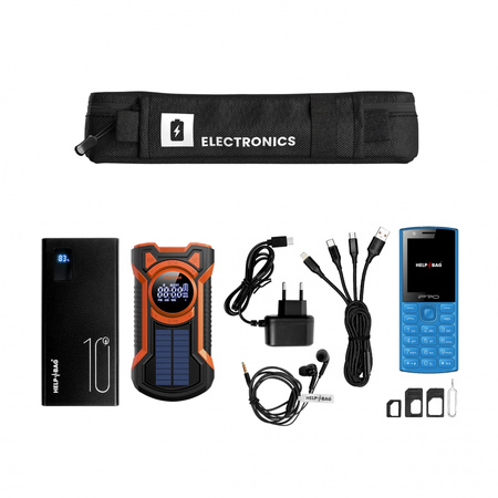 Zestaw awaryjny Help Bag MAX PRO 5.0 plecak ewakuacyjny z wyposażeniem, czarny