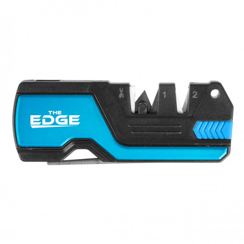 Ostrzałka do noży THE EDGE bushSHARP niebieska + krzesiwo