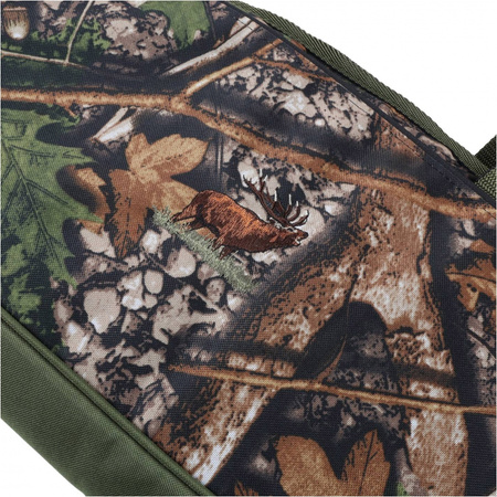 Pokrowiec na broń Forsport 125 cm - oliwkowy, haft jeleń ryczy w trawie