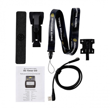 Timer strzelecki Shooters Global Shot Timer Go quick release + pocket clip