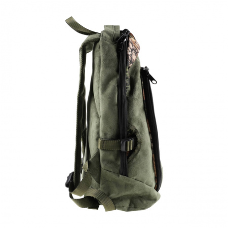 Plecak myśliwski Forsport Smart zamszowy - oliwkowy, haft jeleń ryczy w trawie