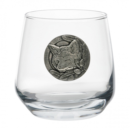 Szklanki do whisky Golden Fox Luna Fox Silver zdobione odlewanym elementem 6 szt.