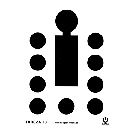 Tarcza strzelecka Range Solutions T3 - Bulinek, 50 szt.