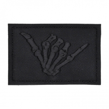 Naszywka GTG Skeleton Shaka Black