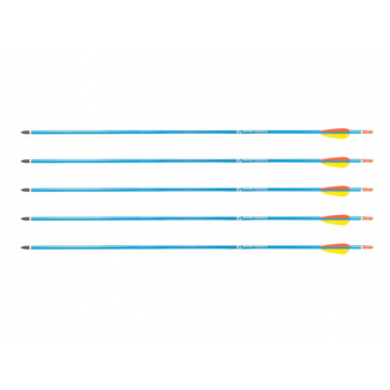 Strzała Poe Lang aluminiowa 30" grot tarczowy ostry niebieska 5 sztuk