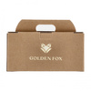 Szklanki do whisky Golden Fox Radius Deer Gold, zdobione odlewanym elementem 2 szt.