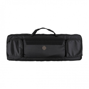 Pokrowiec na broń TACTICAL MAX02 dł. 1,05m h38, kolor czarny, haft celownik beżowy, na dwie jednostki