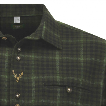 Koszula flanelowa OS-Trachten - oliwkowy