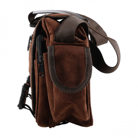 Raportówka myśliwska Forsport zamszowa - brązowy, haft jeleń ryczy w trawie