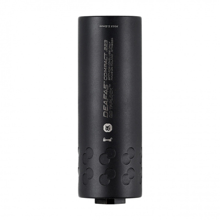 Tłumik z hamulcem do broni BK Precise DEAF45 COMPACT QD Taplock 3GUN Black 1/2-28 UNEF czarny