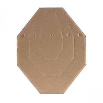 Tarcza kartonowa Range Solutions IPSC MINI połówki biało-brązowe 50 szt.