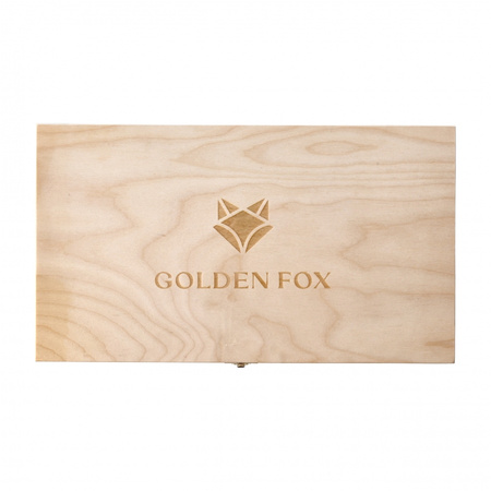 Szklanki do whisky Golden Fox Luna Fox Silver zdobione odlewanym elementem 6 szt.