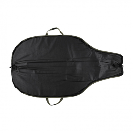 Pokrowiec na broń Forsport 128 cm termo/nokto - oliwkowy, haft czarna głowa jelenia