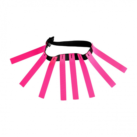 Obroża na polowania zbiorowe 4wild fladry 38-52 cm różowa