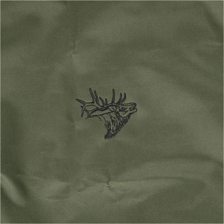 Pokrowiec na fotel samochodowy Forsport przedni - oliwkowy, haft czarna głowa jelenia