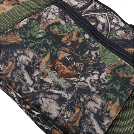 Pokrowiec Forsport na dwie jednostki broni 130 cm - kamuflaż, haft jeleń ryczy w trawie