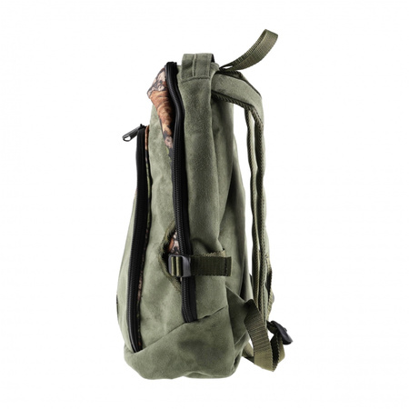 Plecak myśliwski Forsport Smart zamszowy - oliwkowy, haft jeleń ryczy w trawie