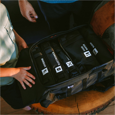 Zestaw awaryjny Help Bag MAX PRO 5.0 plecak ewakuacyjny z wyposażeniem, czarny