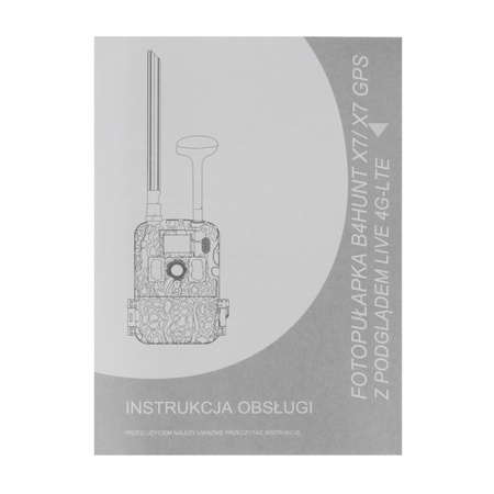 Kamera fotopułapka B4Hunt X7 GSM + panel solarny + karta pamięci 32 GB