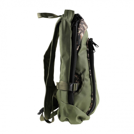 Plecak myśliwski Forsport Smart - oliwkowy kamuflaż, haft dzik stoi w trawie