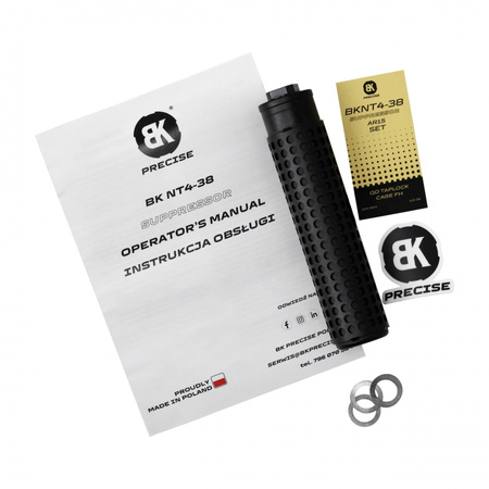Tłumik BK Precise BKNT4-38 QD Taplock Cage 1/2x28 Black