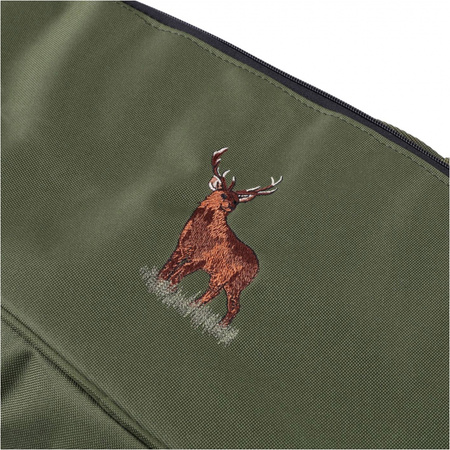 Pokrowiec na broń Forsport 112 cm - oliwkowy, haft jeleń stoi w trawie