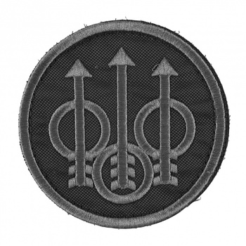 Naszywka taktyczna Beretta patch Trójząb czarna