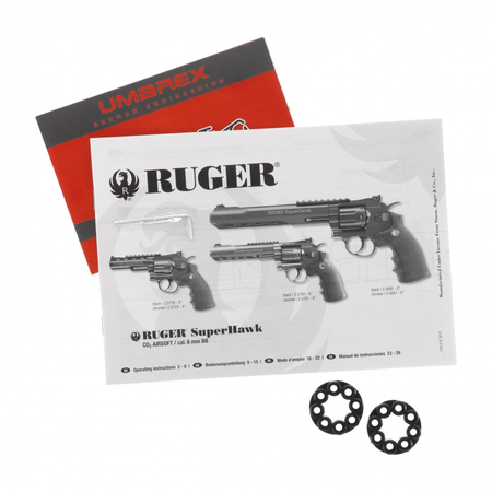 Replika rewolwer ASG Ruger Superhawk 6" 6 mm czarny