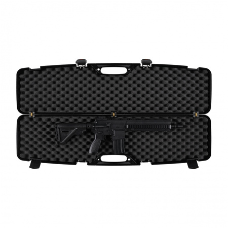 Kufer na bron Megaline czarny 110x25x11 cm szyfr