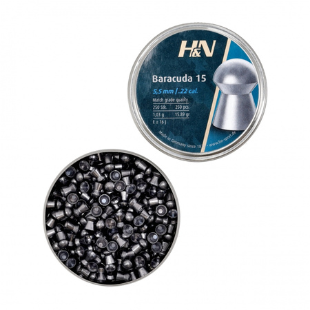 Śrut diabolo H&N Baracuda 15 5,52 mm 250 szt.
