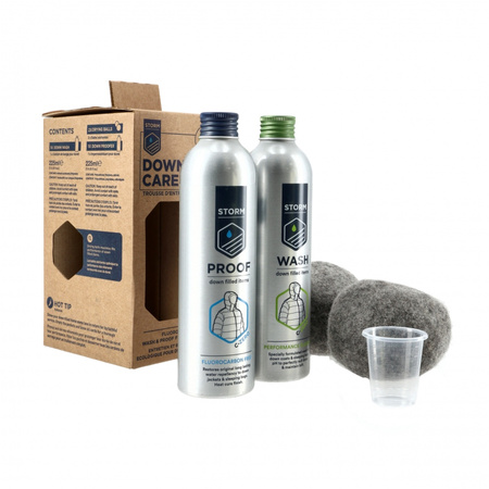 Zestaw środków Storm do pielęgnacji wyrobów puchowych