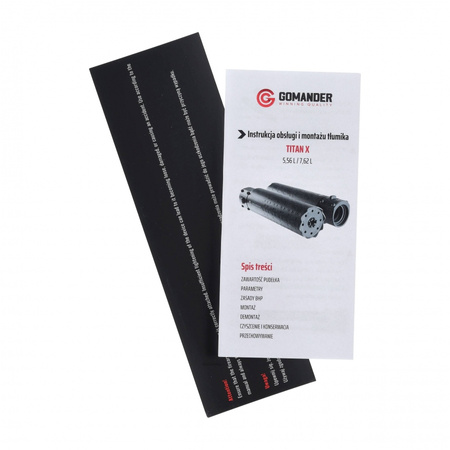 Tłumik Gomander Titan X QD-LOCK L 5,56 M26x1,5 Czarny