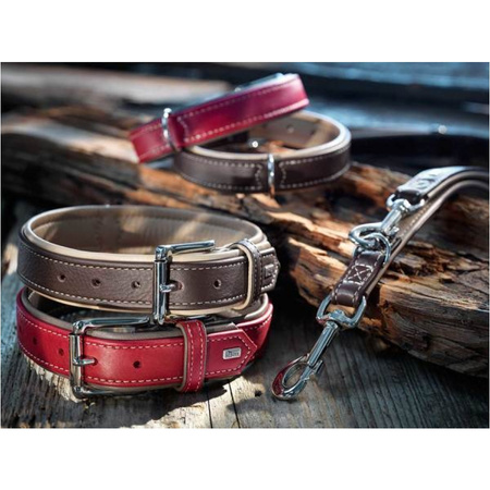 Obroża Canadian z naturalnej skóry łosia