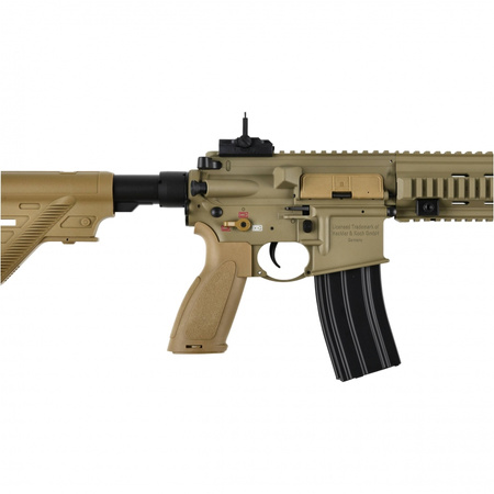 Replika karabinek ASG H&K Heckler&Koch HK416 A5 Sportsline 6 mm full-auto piaskowy