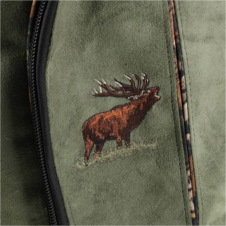 Plecak myśliwski Forsport Smart zamszowy - oliwkowy, haft jeleń ryczy w trawie