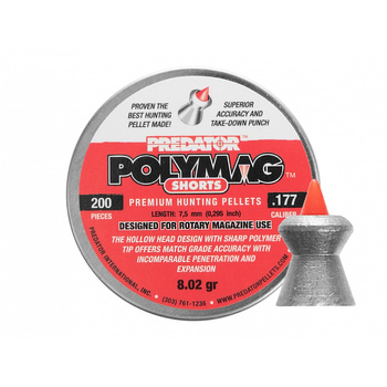 Śrut diabolo JSB Polymag Short 4,5 mm 200 szt.