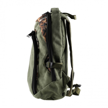 Plecak myśliwski Forsport Smart zamszowy - oliwkowy, haft dzik stoi w trawie