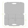 Kufer na pistolet Megaline czarny 50x30x9 cm ECO