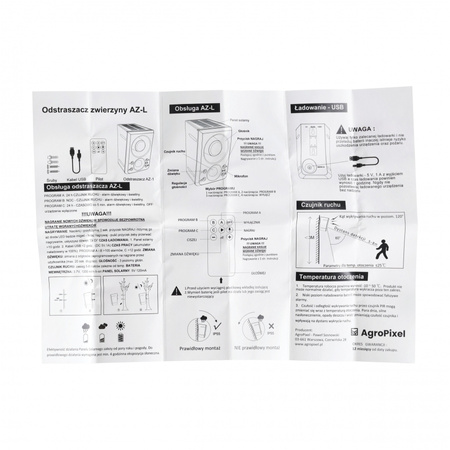 Odstraszacz AgroPixel zwierzyny leśnej AZ-L