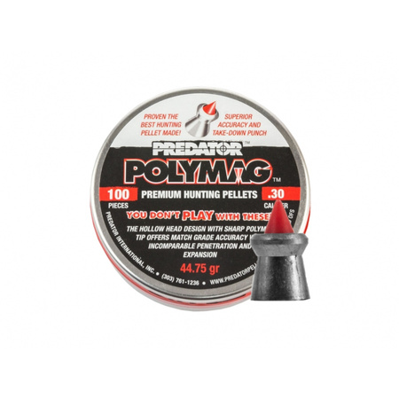 Śrut diabolo JSB Polymag Predator 7,62 mm 100 szt.