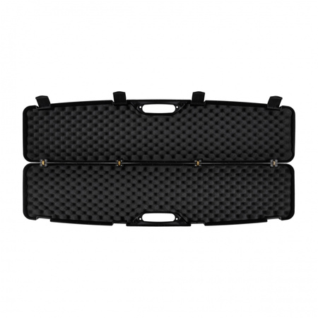 Kufer na bron Megaline czarny 125x25x11cm klamry