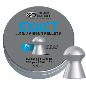 Śrut diabolo JSB Exact Jumbo Lead free 5,5 mm 200 szt.