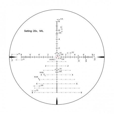 Luneta celownicza Vector Optics Tauron 3-24x56 ED SFP SCOL-55 czarna