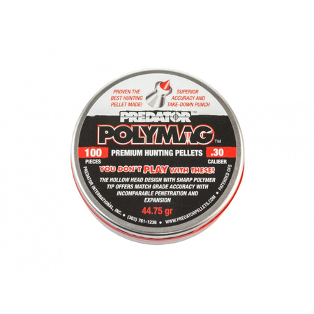 Śrut diabolo JSB Polymag Predator 7,62 mm 100 szt.