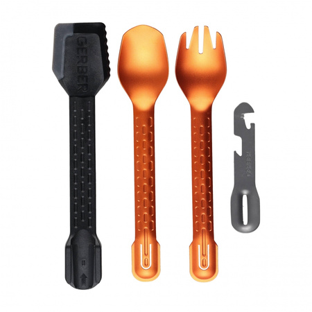 Zestaw sztućców turystycznych Gerber ComplEAT, pomarańczowy