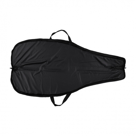 Pokrowiec na broń Forsport 125 cm - czarny, haft beżowa tarcza, biza czarna