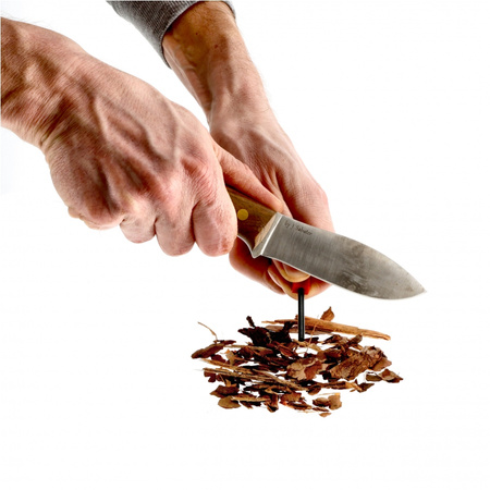 Ostrzałka do noży THE EDGE bushSHARP czerwona + krzesiwo