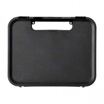 Kufer na pistolet Megaline 24,7x17,7x7,1 cm czarny z czarnymi klamrami