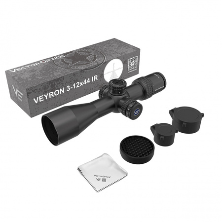 Luneta celownicza Vector Optics Veyron 3-12x44 IR Compact SFP MPR-V10 SCOM-40 czarna