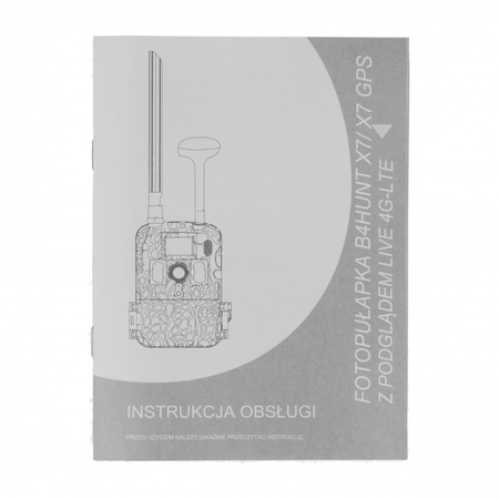 Kamera fotopułapka B4Hunt X7 GSM + pozycjonowanie GPS + panel solarny + karta pamięci 32 GB